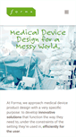 Mobile Screenshot of formamedicaldevicedesign.com
