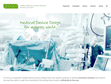 Tablet Screenshot of formamedicaldevicedesign.com